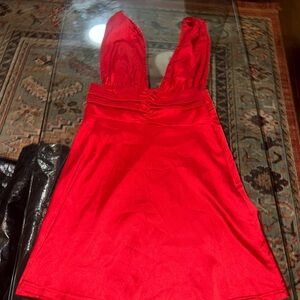 Elegant Red Mini Dress